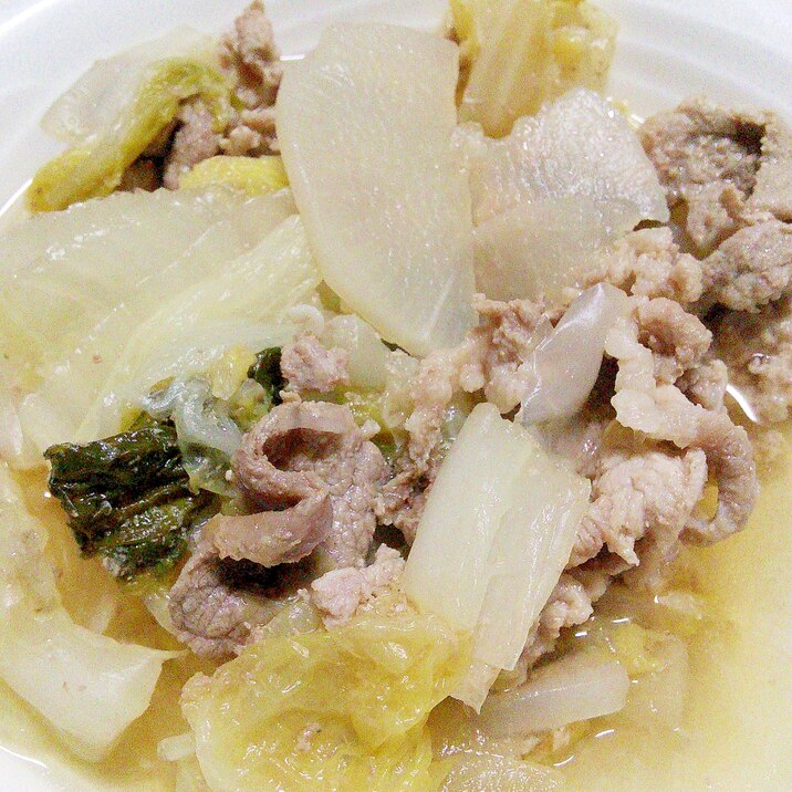 白菜と大根のあっさり煮 レシピ 作り方 By テンテントッキーズ 楽天レシピ